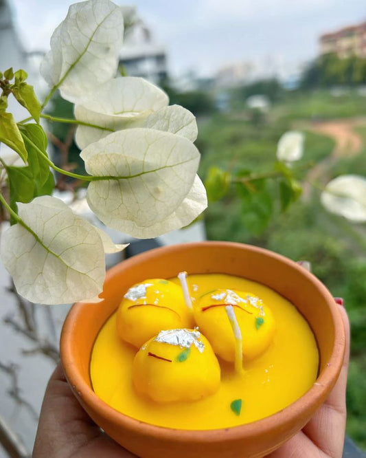 Rasmalai Candle ( 2 Candle Set)