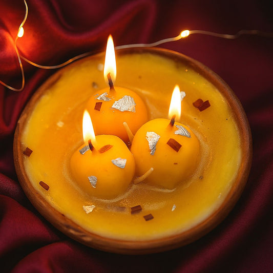 Rasmalai Candle ( 2 Candle Set)